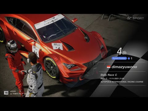 More information about "Video: GT SPORT | Daily Race C | Autopolis International Racing Course | Lexus Au Tom's RC F | PS5 Gameplay"