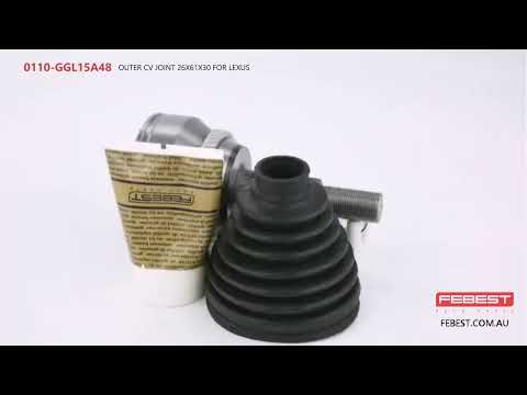 More information about "Video: 0110-GGL15A48 OUTER CV JOINT 26X61X30 FOR LEXUS"
