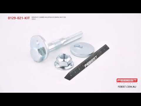 More information about "Video: 0129-021-KIT REPAIR KIT, CAMBER ADJUSTING ECCENTRIC BOLT FOR LEXUS"