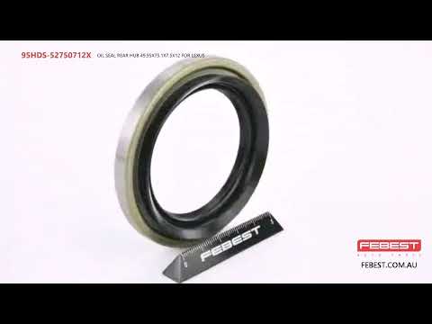 More information about "Video: 95HDS-52750712X OIL SEAL REAR HUB 49.95X75.1X7.5X12 FOR LEXUS"