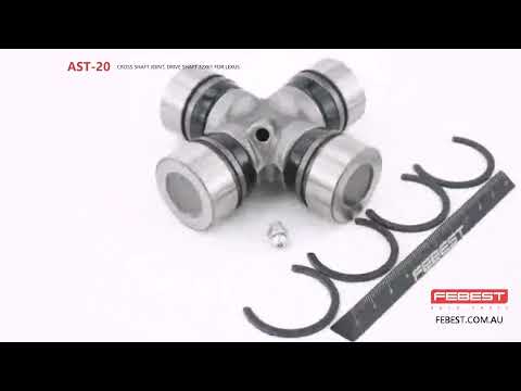 More information about "Video: AST-20 CROSS SHAFT JOINT, DRIVE SHAFT 32X61 FOR LEXUS"