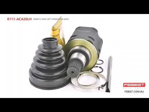 More information about "Video: 0111-ACA20LH INNER CV JOINT LEFT 27X50X23 FOR LEXUS"