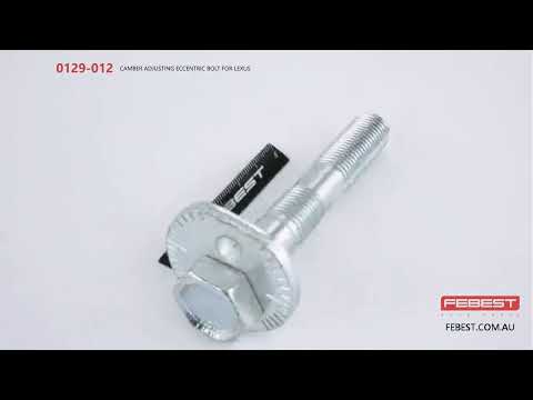 More information about "Video: 0129-012 CAMBER ADJUSTING ECCENTRIC BOLT FOR LEXUS"