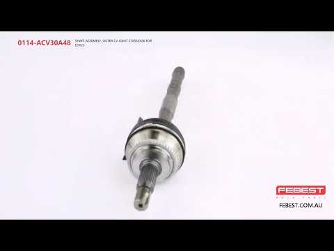 More information about "Video: 0114-ACV30A48 SHAFT ASSEMBLY, OUTER CV JOINT 27X562X26 FOR LEXUS"
