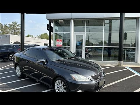More information about "Video: Used 2010 Lexus IS 250C Sylvania OH Toledo, OH #AU-3124A"
