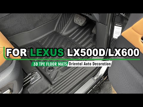 More information about "Video: OAD Custom made TPE Floor Mats for Lexus LX500d / LX600  Door Sills Covered Car Mats"