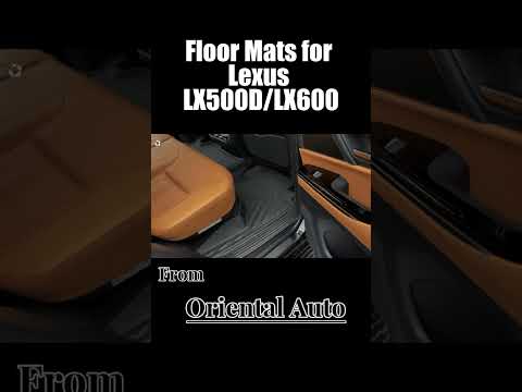 More information about "Video: OAD Custom made TPE Floor Mats for Lexus LX500d / LX600  Door Sills Covered Car Mats"