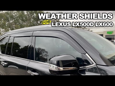 More information about "Video: AUSGO Injection Weather Shields for LEXUS LX Series LX500d LX600 Weathershields Window Visors"